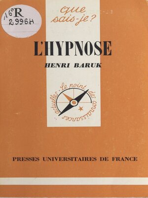 cover image of L'hypnose